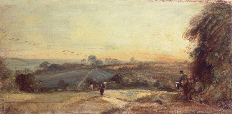 Autumnal Sunset, John Constable